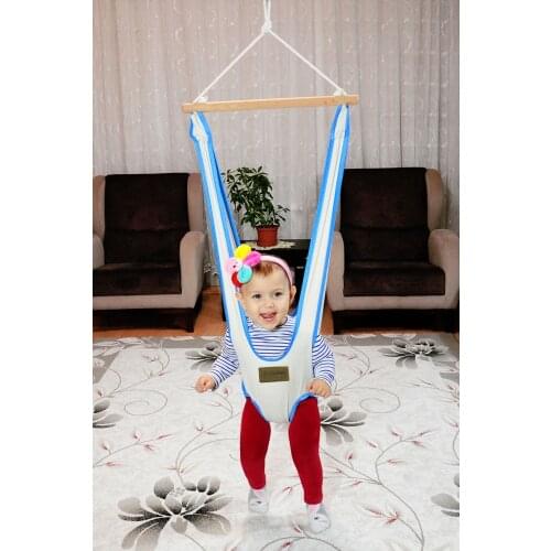 Girl Boy Baby Walker Jump Infants Toddler Cotton Active Babies Play Fun Hammock Bow Seat Jumper Hanging Nest Swing Walking aid
