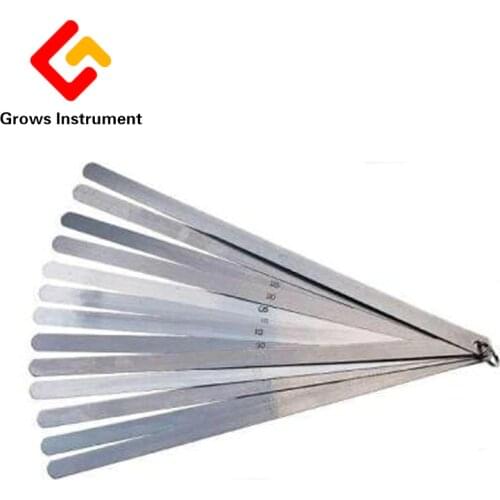 100cm 0.05 To 1mm High Strength Metric Long Feeler 20 Blades Thickness Gap Metric Filler Feeler Gauge For Measurment Tool