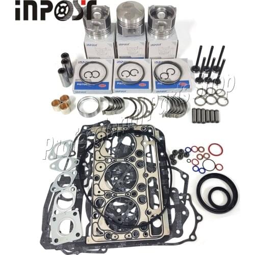 D1503 Engine Overhaul Rebuild Kit For Kubota D1503 Engine Piston Gasket Bearing
