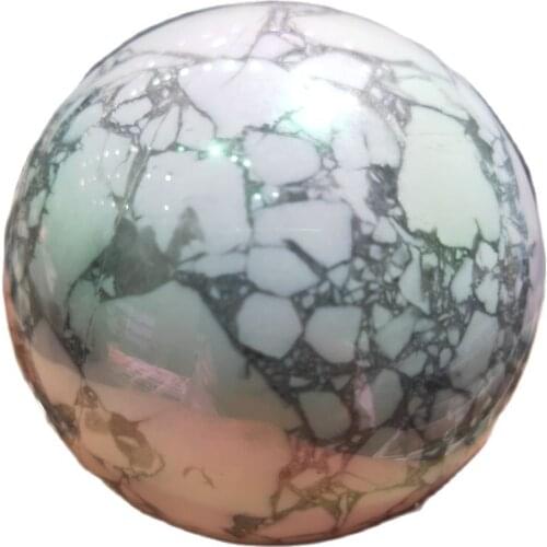 Beautiful white turquoise aura quartz crystals natural white turquoise crystal ball energy stone