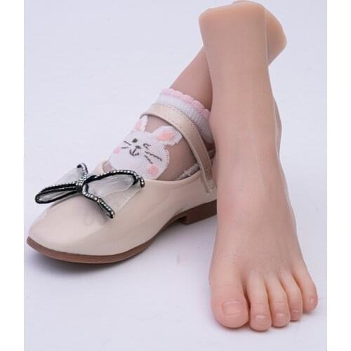 Foot model foot fetish simulation vein platinum silicone prosthetic feet womens shoes and socks shooting props TGJ3301
