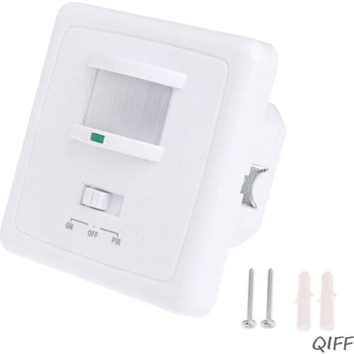 220-240V AC Wall Mounted 9m Automatic PIR Infrared LED Motion Sensor Switch 50Hz