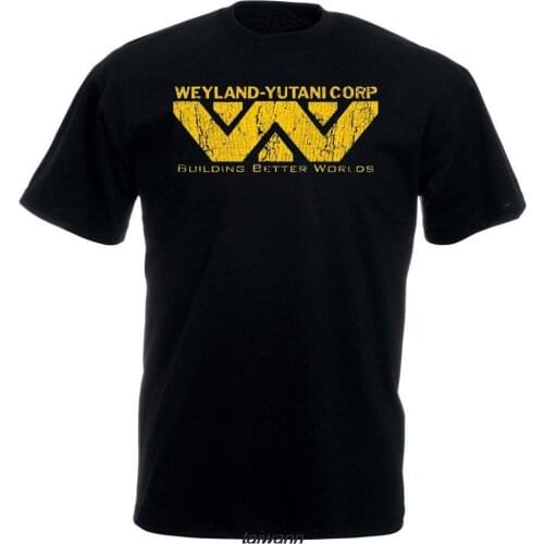 New 100% Alien Weyland Yutani Corp T Shirt Building Better Worlds Corp T Shirt Hipster Tops Tees