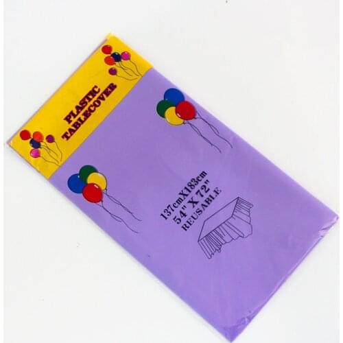 New Household Items Purple Table Cloth Kids Birthday Party Decoration Baby Shower Decoration Supplies Disposable Tablecloth