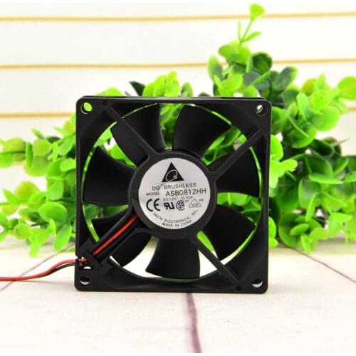 New original ASB0812HH 8025 12V 0.3A 8cm computer power supply electric car charger fan
