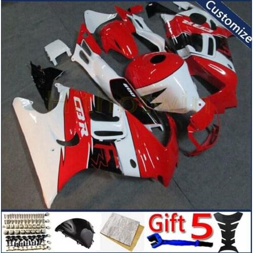 Motorcycle plastic cover For CBR600F2 1991 1992 1993 1994 CBR600 F2 Body Kit motorcycle panels red white
