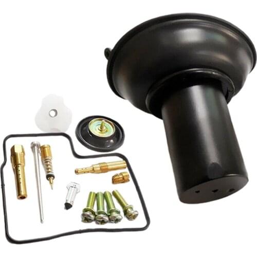 Carburetor Diaphragm Plunger Assy w/ Needle Repair Kit for Honda Steed Shadow VT VLX 400 1994-2003, Metal & Plastic
