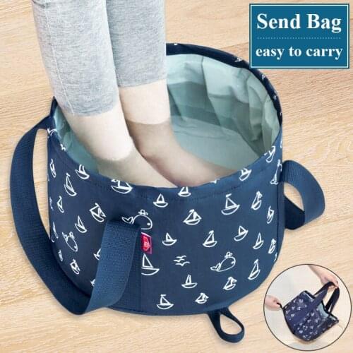 Foldable Travel Washbasin Camping Fishing Laundry Storage Bucket Spa Foot Bath Tub Portable Foot Soaking Bucket for Bathroom