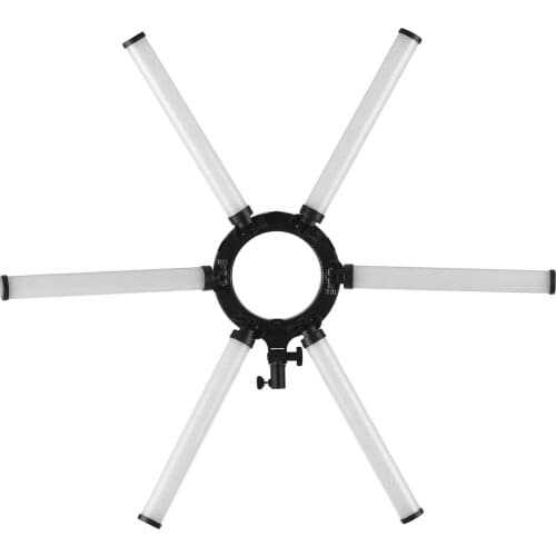 36 Inch 6 Tubes Foldable LED Video Light 120W 3200K-5600K Dimmable Fill Light CRI 95+ for Studio Portrait Product Photography