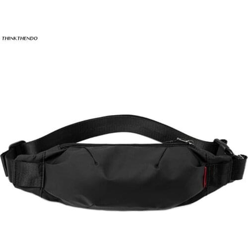 Men Fanny Pack Teenager Outdoor Sports Running Cycling Waist Bag Male Fashion Shoulder Belt Bags Travel Phone Pouch