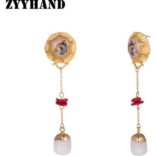 ZYYHAND Women's Gold Earrings