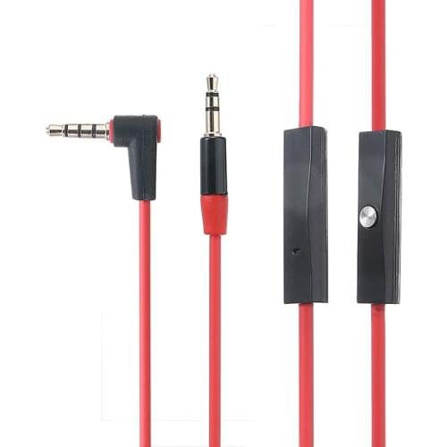 New Arrival 3.5mm Male to Male Car Aux Audio Cable L Cord Suitable for Dr. Dre Headphones Monster Solo Beats Studio/iPhone/iPod