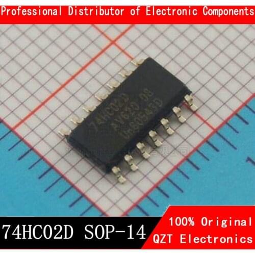 10PCS 74HC02D SOP14 74HC02 SOP SN74HC02DR SOP-14 SN72HC02 SMD new and original IC