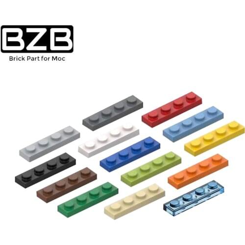 120PCS BZB MOC 3710 1x4 Board High-tech Building Block Model Kids DIY Technical Educational Game Toys Best Gifts