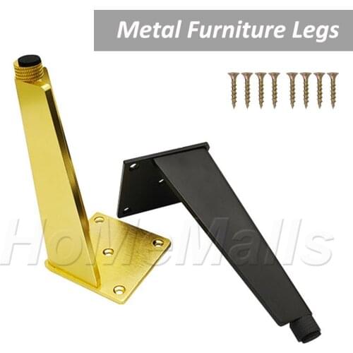 1/4pcs Metal Furniture Legs As Replacement for Sofa Office Couch Cabinet TV Stand Legs Aluminum Alloy Adjustable Furniture Feet