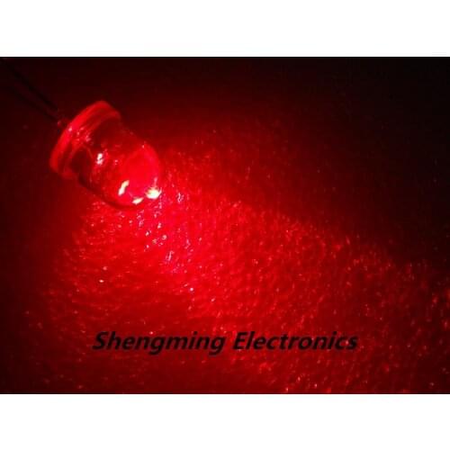 50pcs 8MM Red light super bright light-emitting diode LED