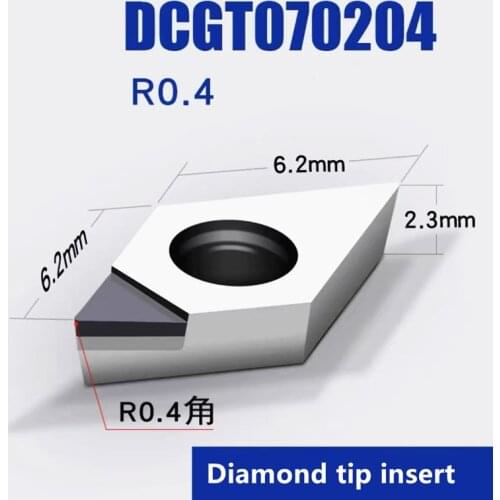 Diamond Dcmt 070204 aluminium cnc insert Dcmt11t304 external turning tool lathe for processing aluminium brass