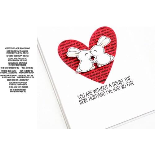 Blessings About Couple Love Transparent Clear Stamp Diy Silicone Seals Scrapbooking / Card Making