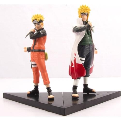 2Pcs/Set 16-18cm Naruto Shippuden Boruto Uzumaki Naruto Anime Action Figure Model Seventh Hokage Statue Collectible Toys Figma