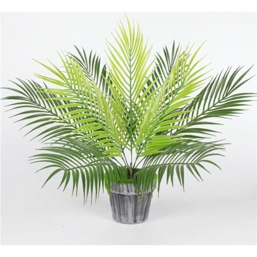 9 Bransh Artificial Fern Bouquet Plastic Silk Green Plants Fake Leaves Craft For Indoor Outdoor Home Garden Party Decoration