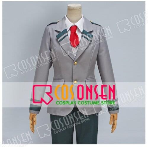Boku no Hero Academia Midoriya Izuku Gray My Hero Academia Uniform Cosplay costume School uniform All Size COSPLAYONSEN