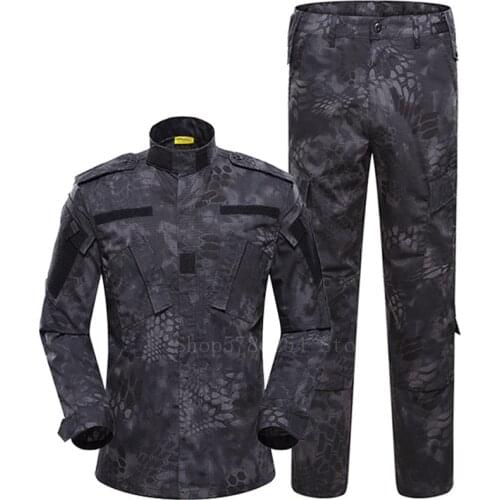 CP Outdoor Combat Suit Men ACU Camouflage Military Uniform Army Actical Clothes Male Long Sleeve Top Pants Training Costumes