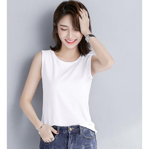 Womens Cotton Camis Solid color Female Slim Sleeveless Casual Vest Solid Color Crop Lower Cut Top For Ladies Fitness Vest Summer