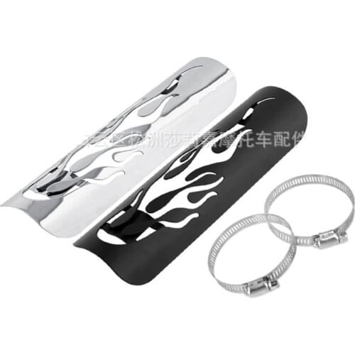 Metal motorcycle exhaust pipe muffler cover motorbike moto racing pit bike exhaust guard motocross scooter exhaust heat shield