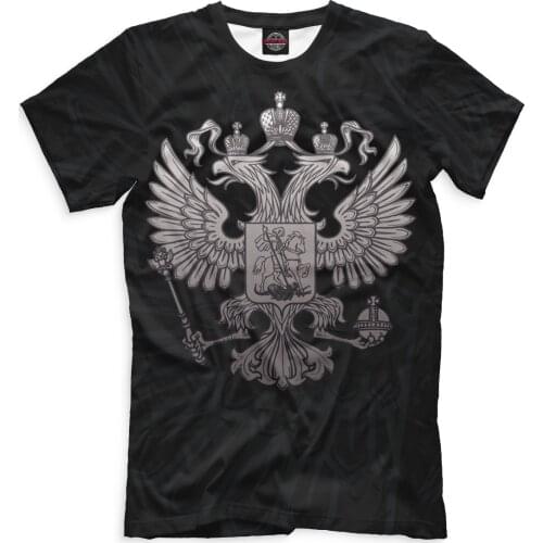 NEW T-shirt Two-headed Eagle Russian Empire Russia Summer Casual Fashion T Shirt
