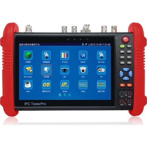 NEW 7" touch screen CCTV Tester Pro Monitor HDMI 1080P Output Analog+IP Camera Tester,DC12V Output Onvif POE Wifi PTZ IPC-8900