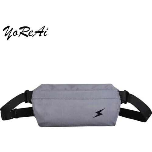 Unisex Waist Bag Fanny Pack Street Style Belt Bags Chest Packs Large Capacity Banana Bag Hip Hop Package Nylon Cloth Bum Pack
