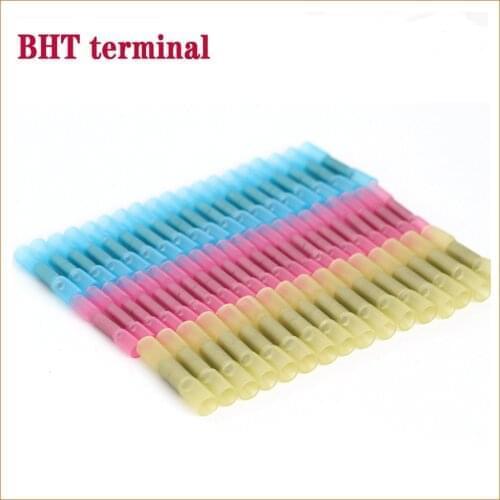 Wire connector BHT Insulated Heat Shrink Butt Wire Electrical Crimp Terminal Connector BHT-0.5 BHT-1.25 BHT-2 BHT-5.5 terminals