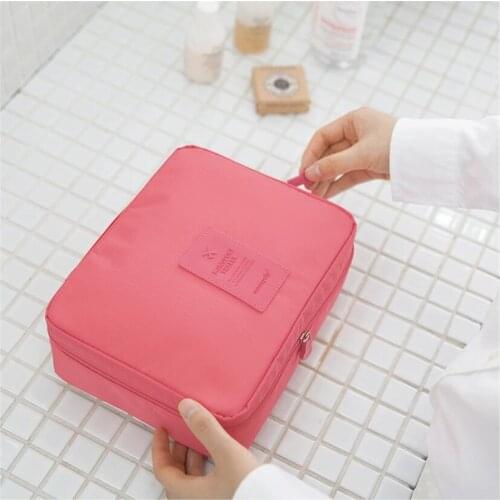 Multi-color Cosmetic box 2021 new female cosmetic bag womens large capacity storage handbag travel toiletry makeup bag