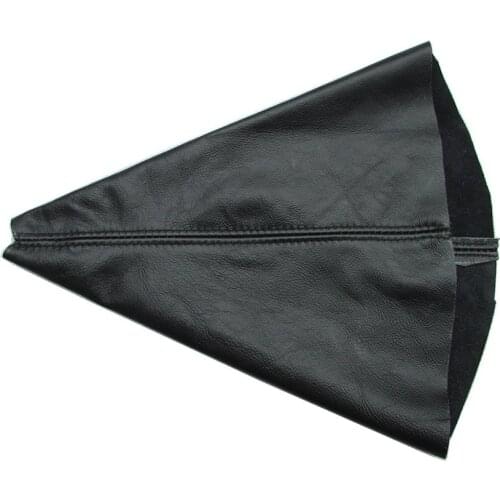 Manual gear shift stick shifter knob Dust-proof cover gear shift collars real leather for Peugeot 307 308