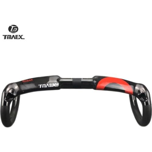 TAMEX Road Bicycle Racing Bar Full Carbon Handlebar Internal Cable Carbon Bike Handlebar 31.8*400/420/440MM Ultra light Bicycle