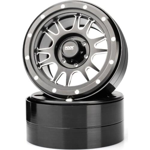 KYX Racing Universal Alloy 2.2" Wheel Rims for 1/10 RC Crawler Car Axial SCX10 II 90046 Wraith Capra Traxxas TRX4 TRX6 D90