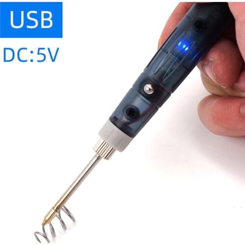 USB Soldering Iron Tools DC5V Handheld Electric Tin Suction Sucker Pen Tin Desoldering Gun Power Bank Rechargeable Solder Sucker