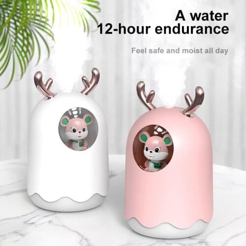 Humidifier Aromatherapy Diffuser Humidificador Electricity Air Clean Care For Skin Nano Face Steamer Spray LED Lights