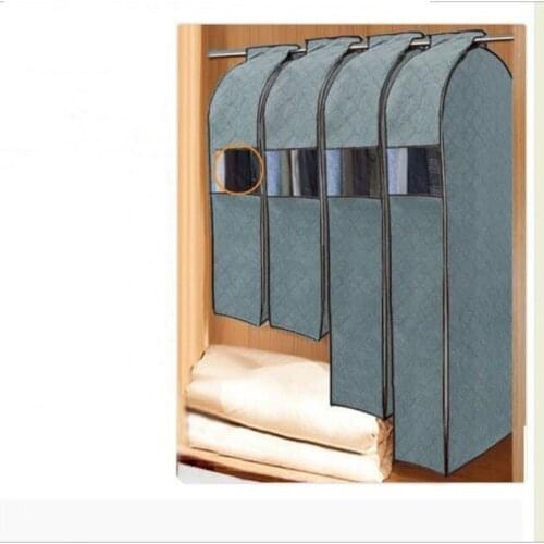 Large Capacity Cloth Hanging Suit Coat Dust Cover Wedding Dress Hanging Bags Organizer Storage Bag Wardrobe Storage Bag