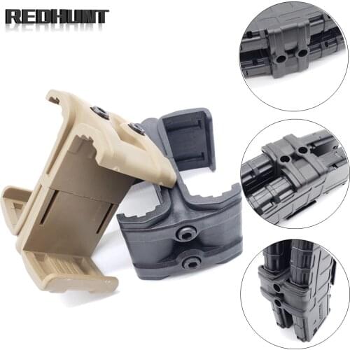Military Tactical Clip Rifle Double Magazine Parallel Connector for M4 MAG595 AR15 Airsoft Polymer Mag Coupler Gun Accessories