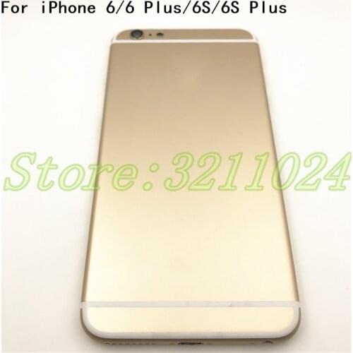New For iPhone 6 6S 6P Back Battery Cover For iPhone 6G 6 Plus 6S Plus Battery Door Back Case Middle Frame Chassis With Parts