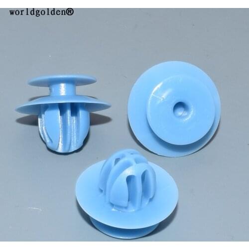 Worldgolden 100pcs plastic fasteners Rocker Panel/Wheel Flare Retaining Clip for MITSUBISHI MU000977
