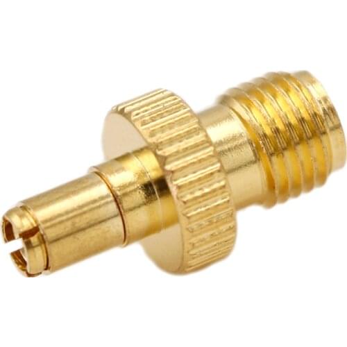 2pcs Adapter TS9 Male Plug to SMA Female Jack Cable Connector Straight Gold Brass Plating for Radios WiFi Antenna Extension