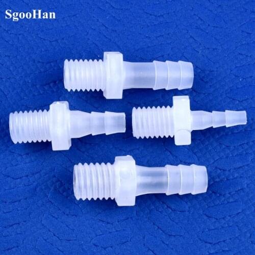 5~200pcs M10 M12 Male Thread To 4~12mm PP Pagoda Direct Connectors Irrigation Water Pipe Hose Joints Aquarium Fish Tank Adapter