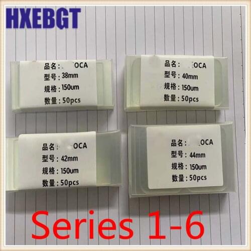 50x OCA Optical Clear Adhesive Film Sticker Glue For Apple watch Series s6 s5 s4 s3 s2 s1 38mm 42mm 40mm 44mm LCD Screen Glass