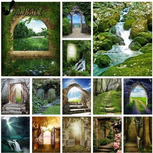Dream Forest Wooden Door Diamond Painting 5D Diy Wall Art Green Landscape Sticker Diamond Embroidery Inlaid Home Room Decoration