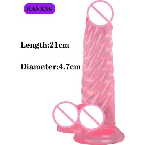 21 x 4.7cm Long Dildo For Women Consoladoresfemenino Big Dildos Realistic Penis Sexetoys Anul Stimulate 18 Sextouse Woman