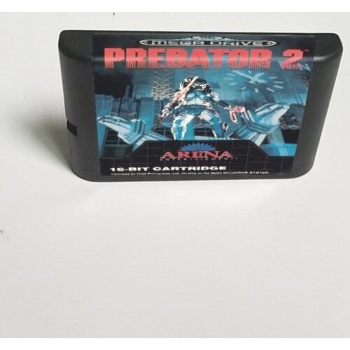 Predator 2 - 16 Bit MD Game Card for Sega Megadrive Genesis Video Game Console Cartridge