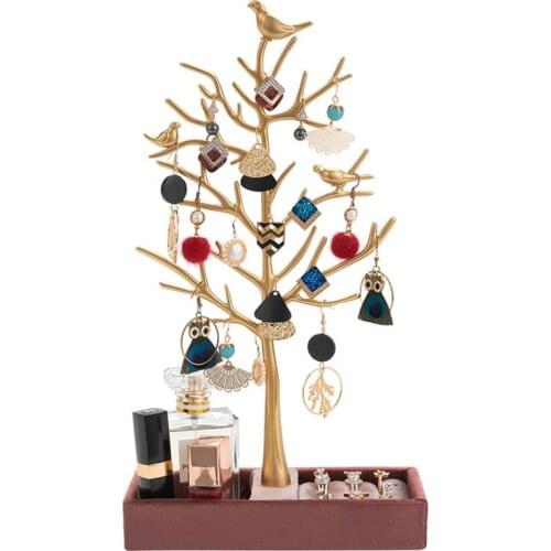 Creative Earrings Bracelet Storage Shelf Jewelry Display Holder Ear Stud Stand Metal Material Antler Tree jewelry Organizer
