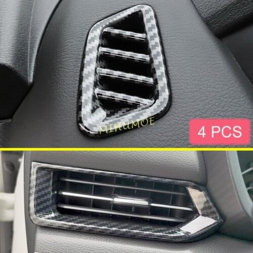 Carbon Fiber Interior Dashboard Side & Up Air Vent Cover For 2020 2021 2022 Nissan Sentra